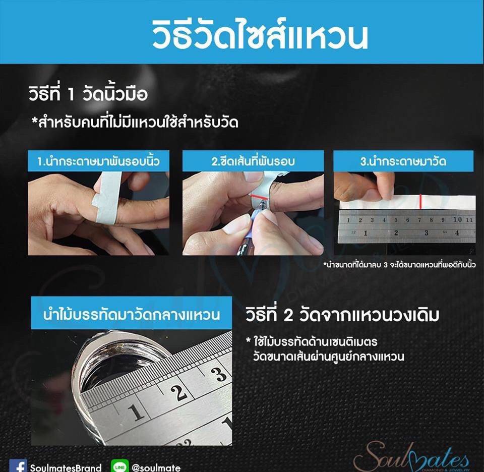 วิธีการวัดไซส์
